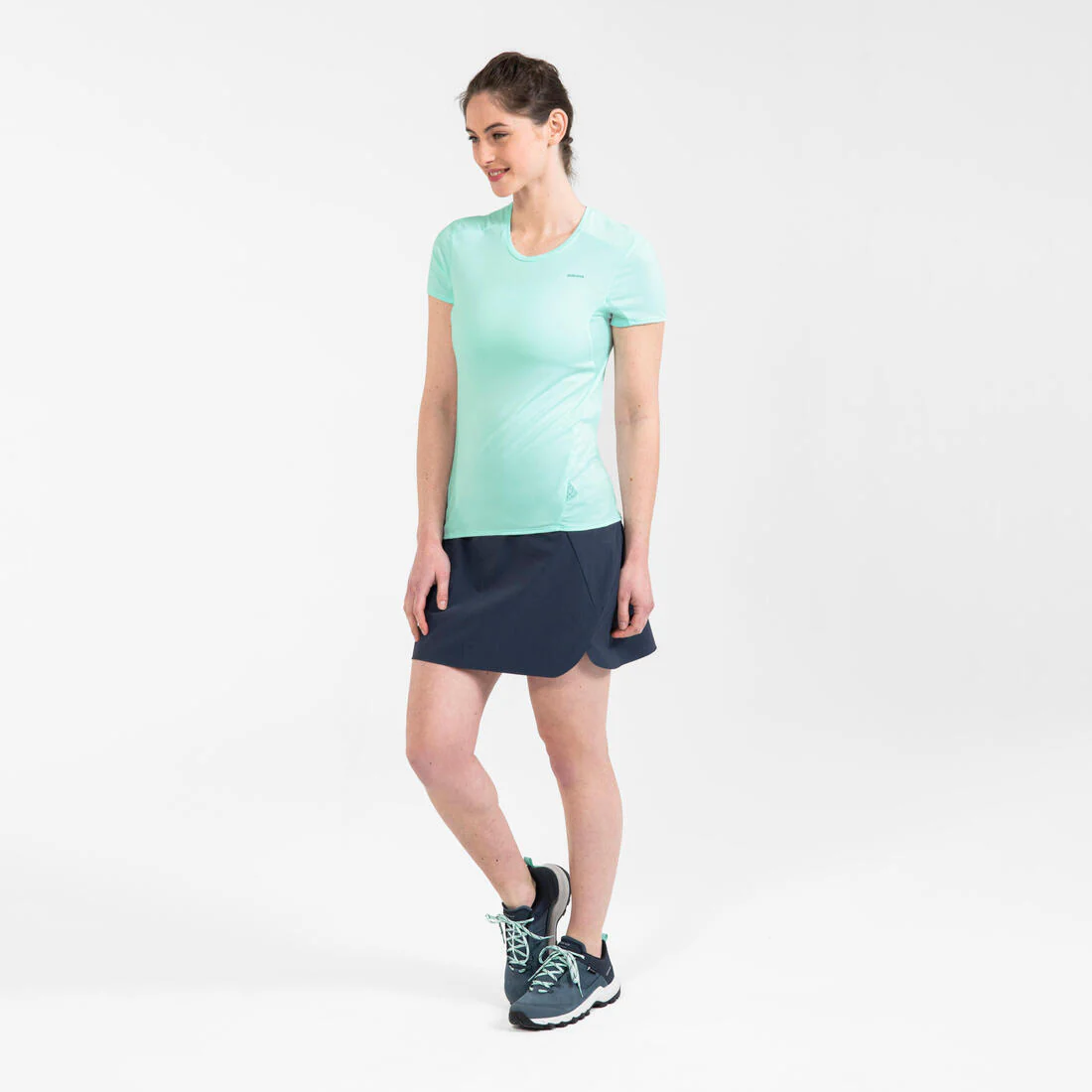 Women’s Mountain Walking Short-Sleeved T-Shirt MH100 - Image 6