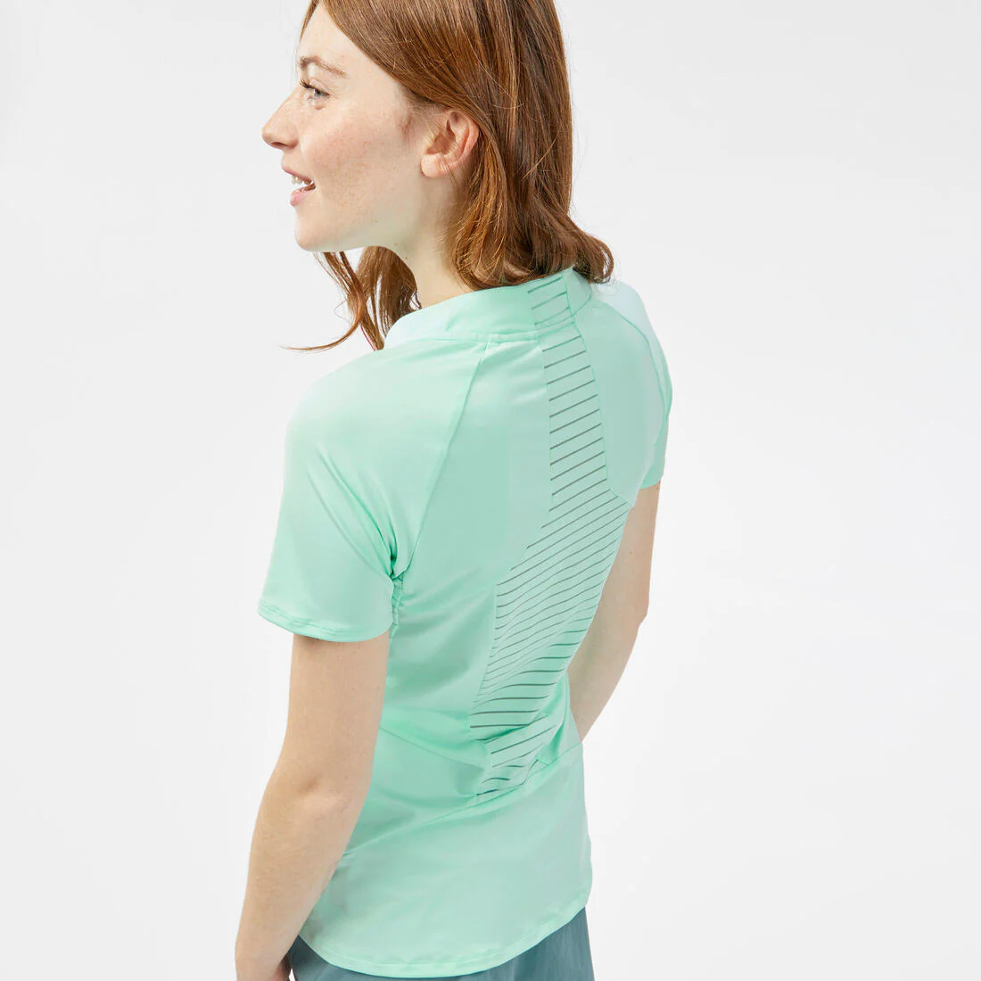 Women's Mountain Walking Short-Sleeved T-Shirt MH500 - Image 12