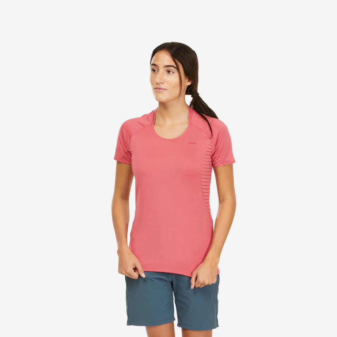 Women's Mountain Walking Short-Sleeved T-Shirt MH500 - Image 3