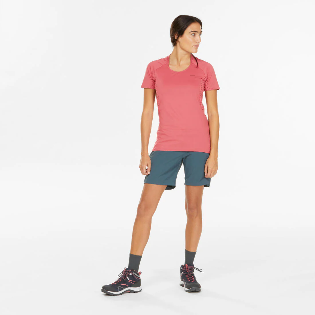 Women's Mountain Walking Short-Sleeved T-Shirt MH500 - Image 5
