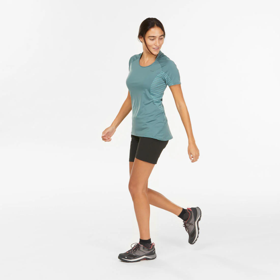Women's Mountain Walking Short-Sleeved T-Shirt MH500 - Image 6