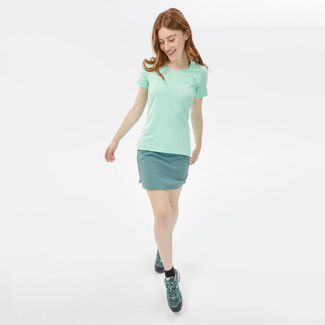 Women's Mountain Walking Short-Sleeved T-Shirt MH500 - Image 8