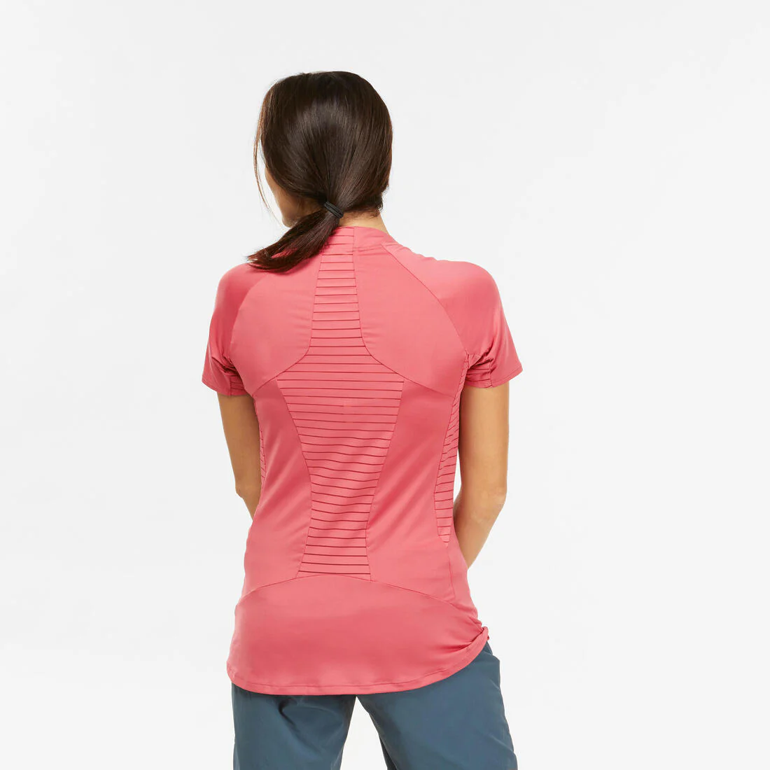 Women's Mountain Walking Short-Sleeved T-Shirt MH500 - Image 9