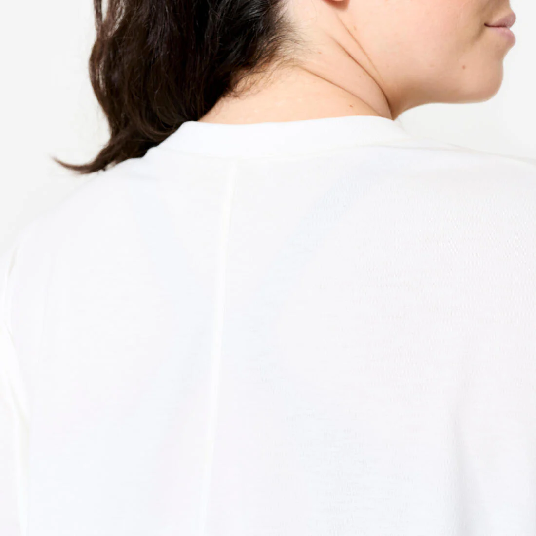 Women's Oversize Cotton T-Shirt - White - Image 7