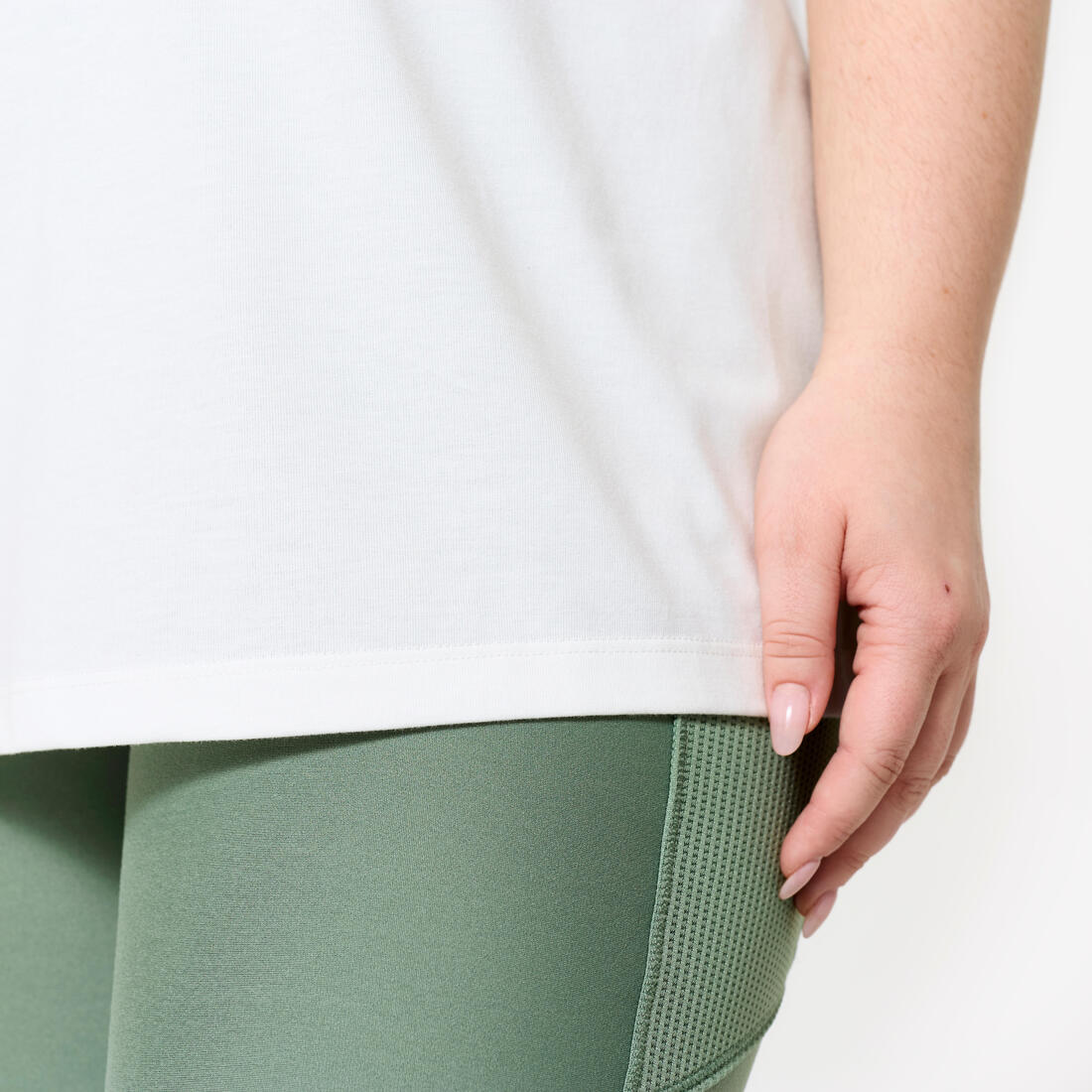 Women's Oversize Cotton T-Shirt - White - Image 8