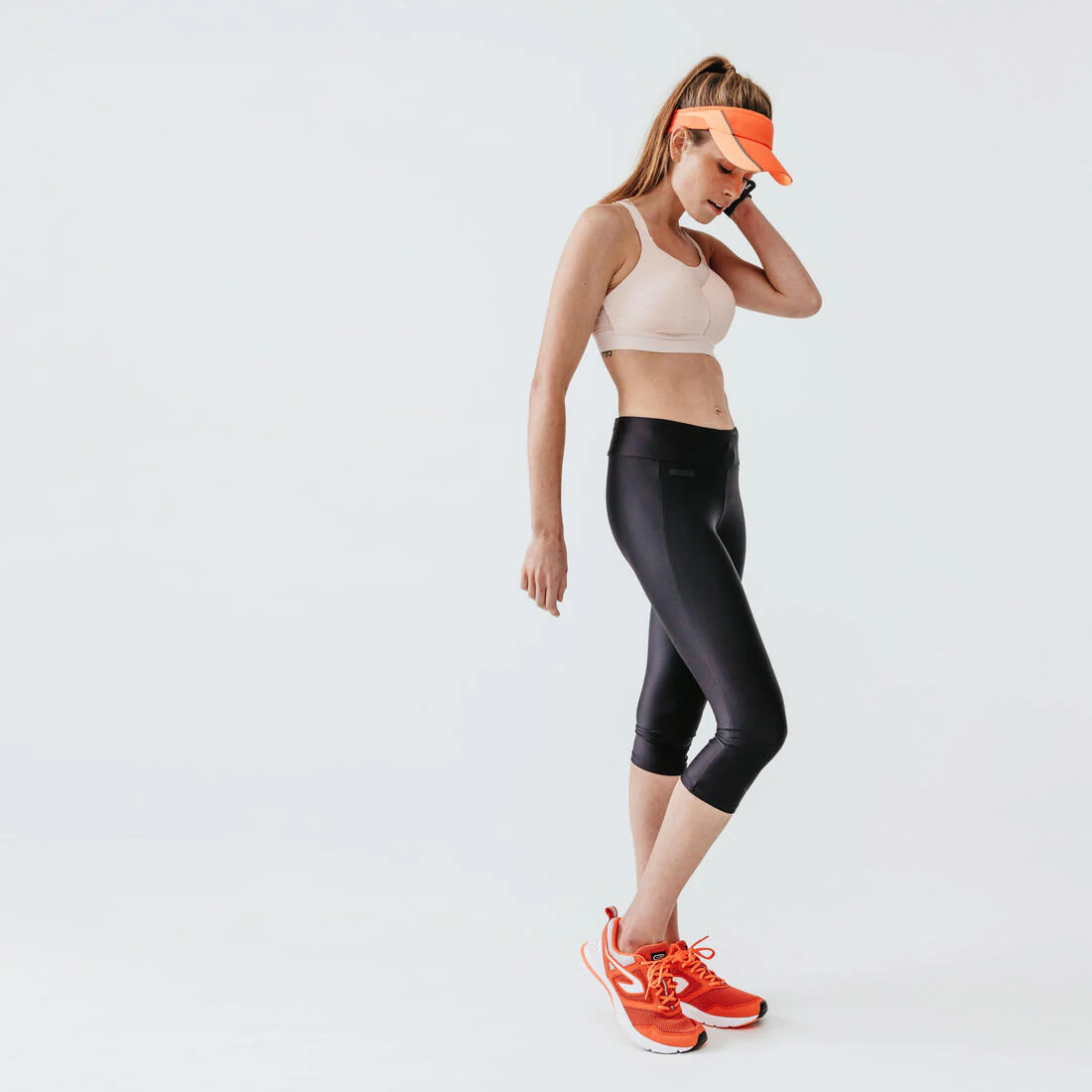 Women's Running Short Leggings - Kiprun Run 100 Black - Image 4