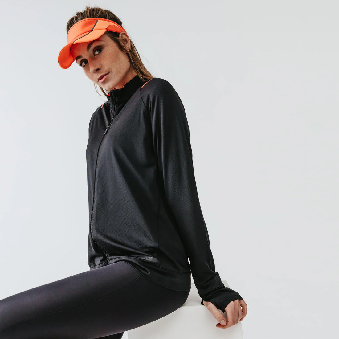 Women's Running Short Leggings - Kiprun Run 100 Black - Image 6