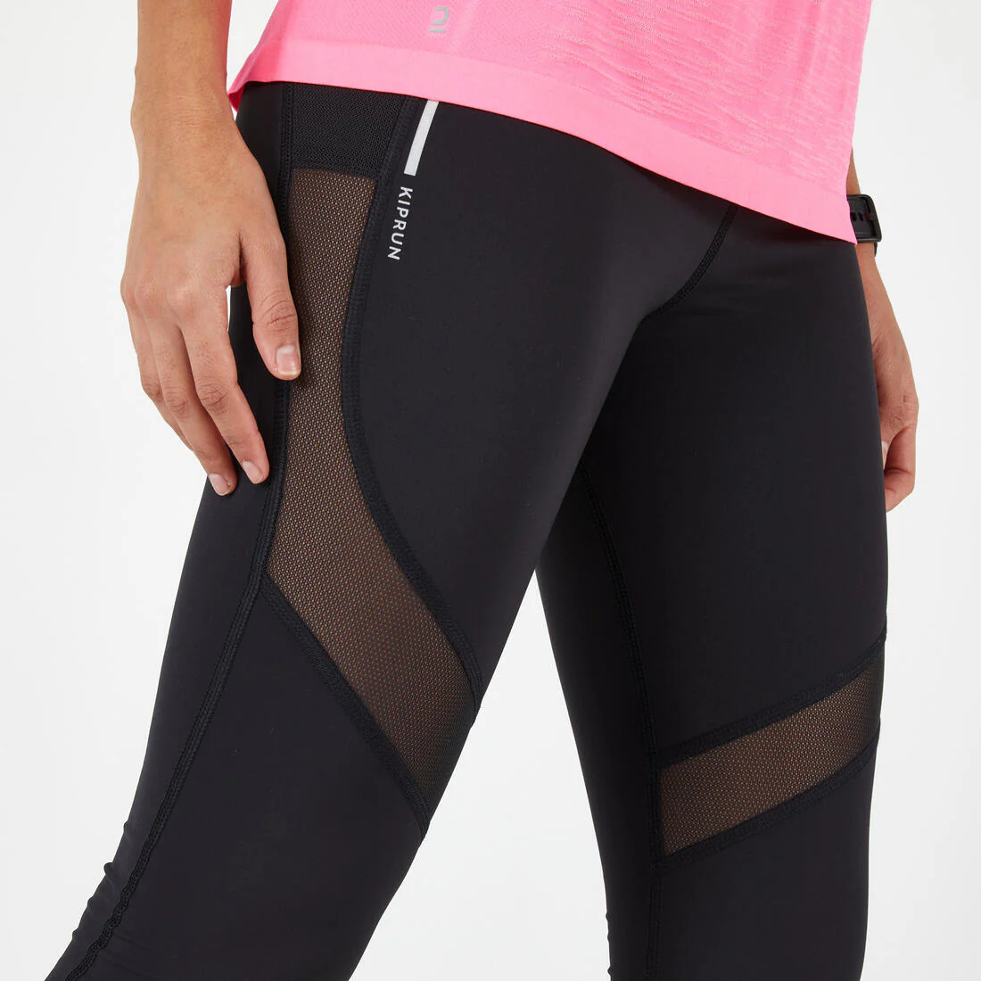 WOMEN'S RUNNING TIGHTS WITH KIPRUN SUPPORT - BLACK - Image 3
