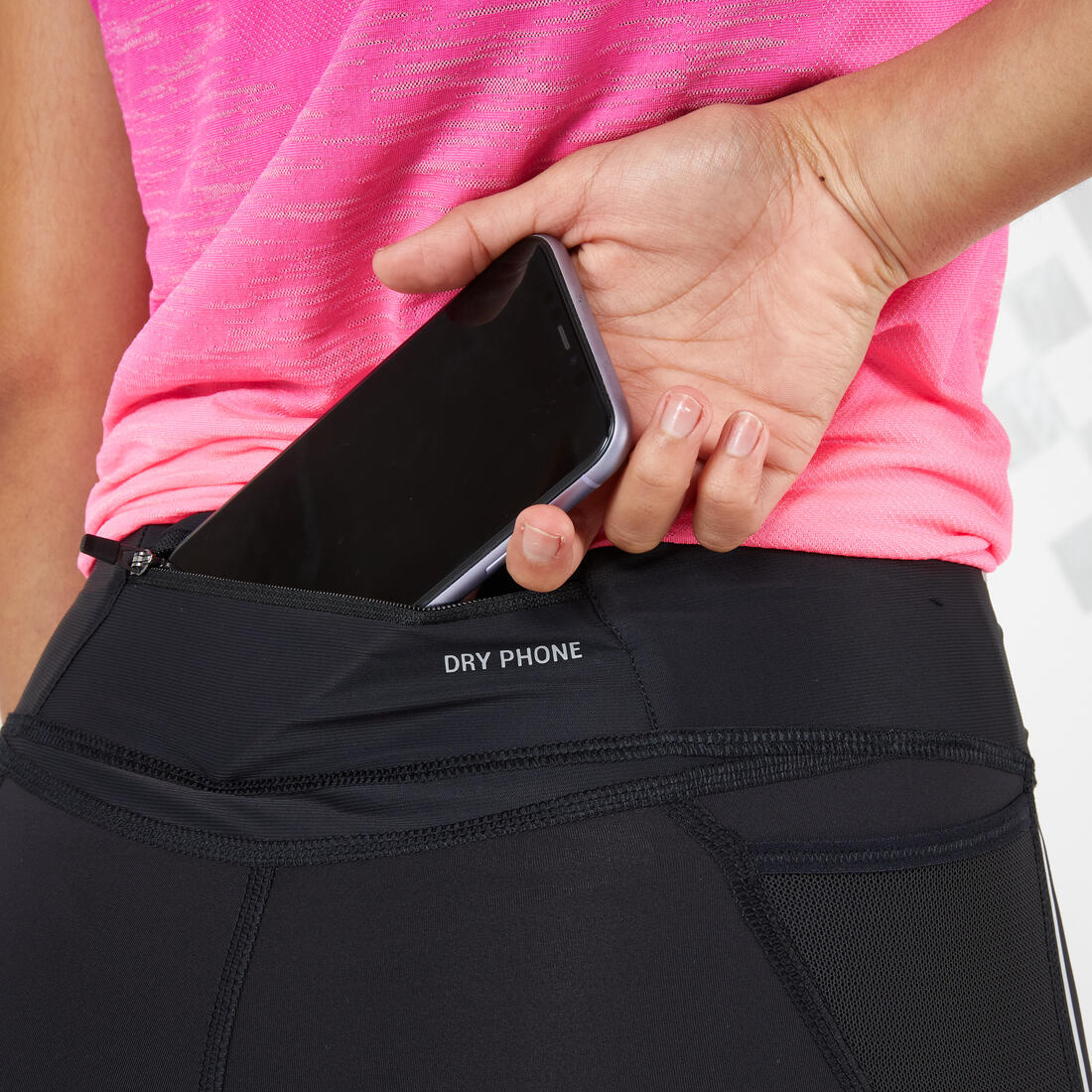 WOMEN'S RUNNING TIGHTS WITH KIPRUN SUPPORT - BLACK - Image 5