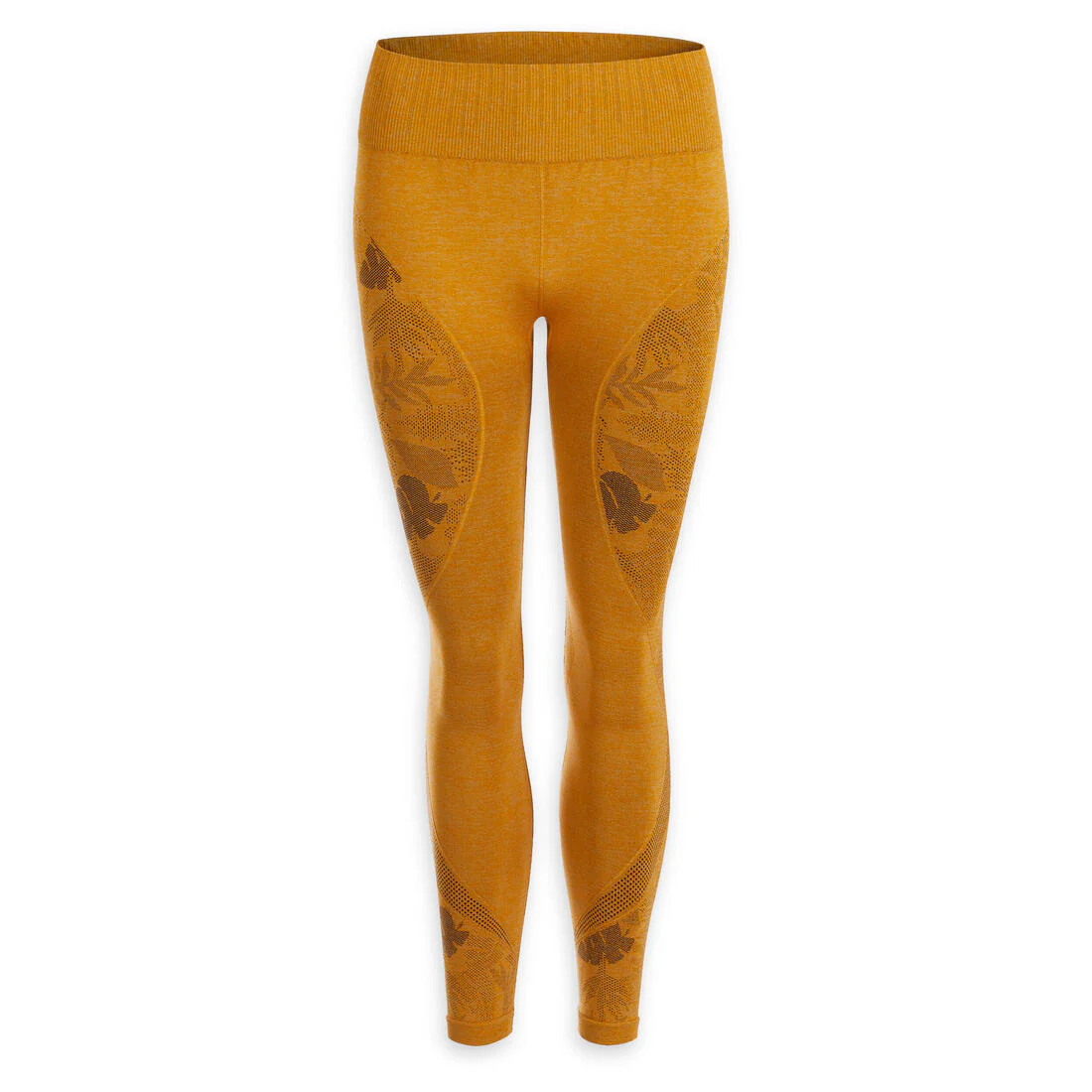 Women's Seamless 7/8-Length Dynamic Yoga Leggings - Dark - Image 5