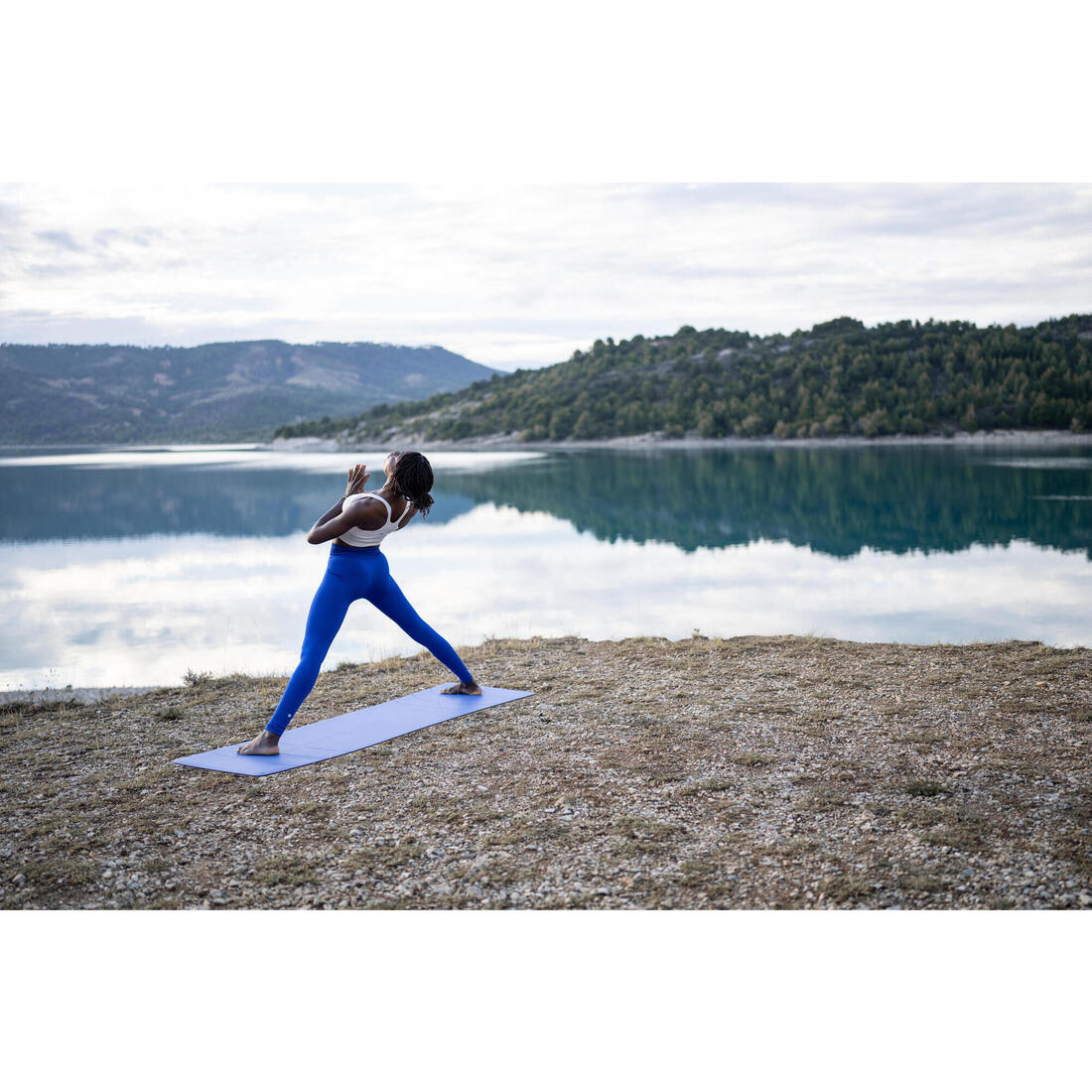 Women's Seamless Long Yoga Leggings - Indigo - Image 5