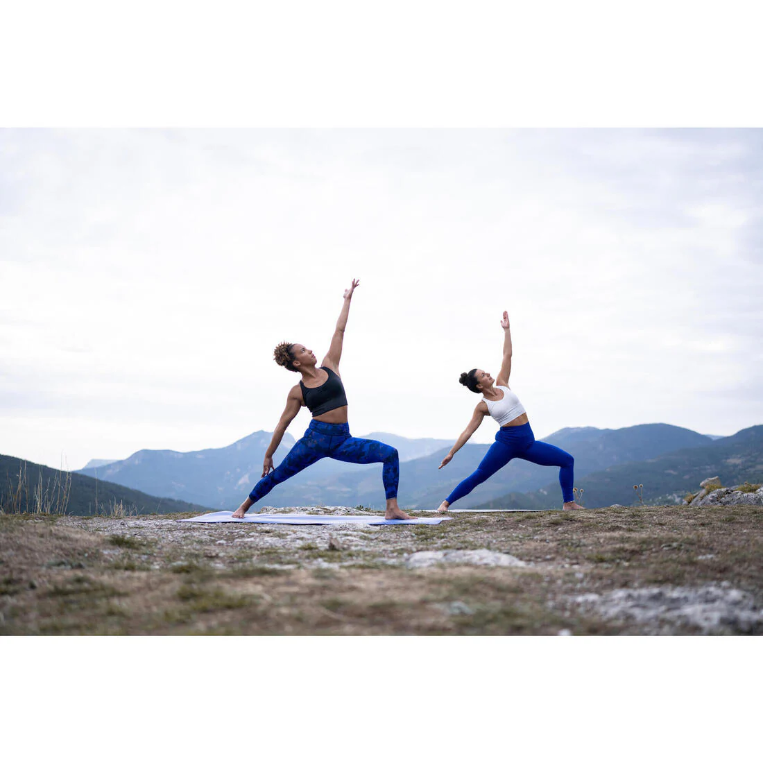 Women's Seamless Long Yoga Leggings - Indigo - Image 6