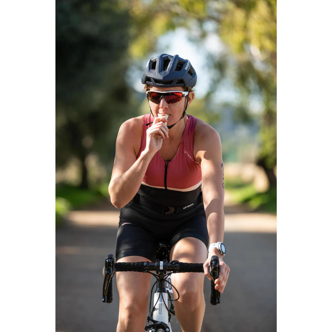 Women's Short-Distance SD Triathlon Trisuit - raspberry pink - Image 10