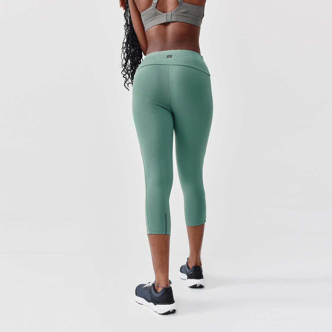 Women's short running leggings Support - green - Image 3