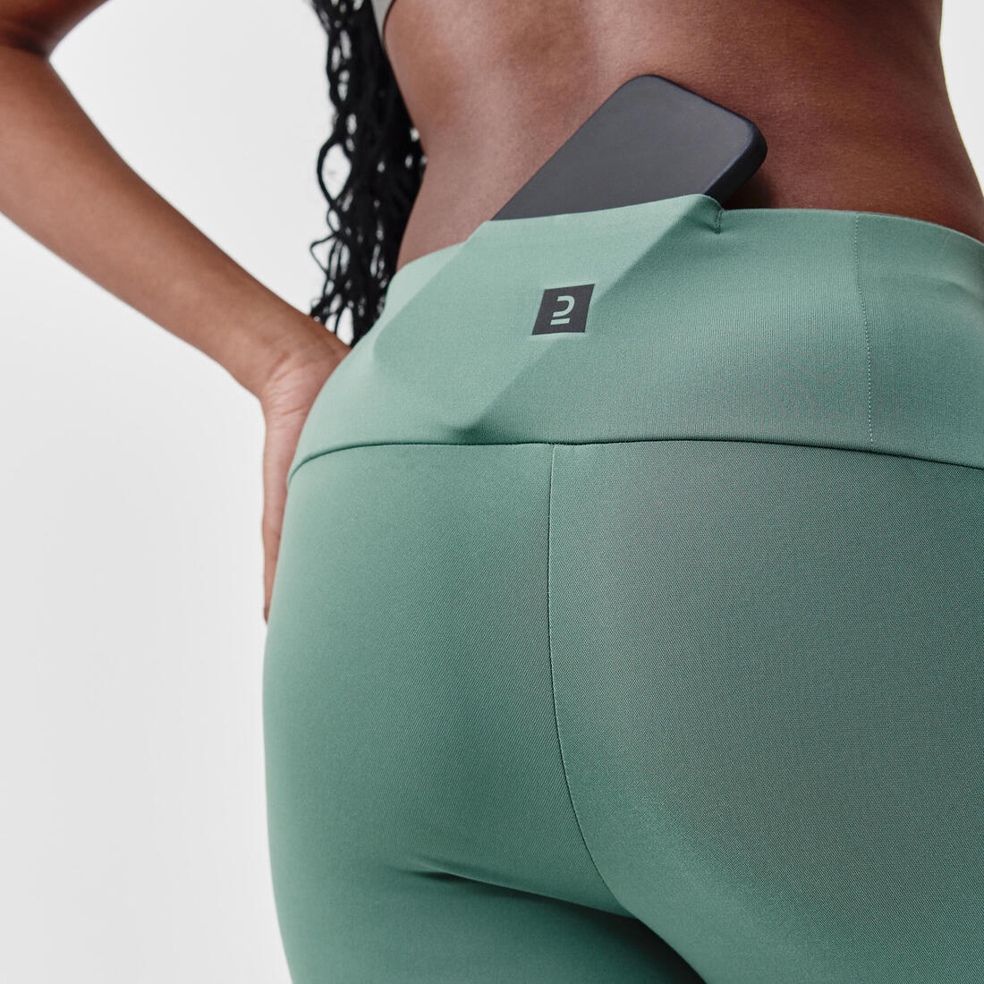 Women's short running leggings Support - green - Image 4