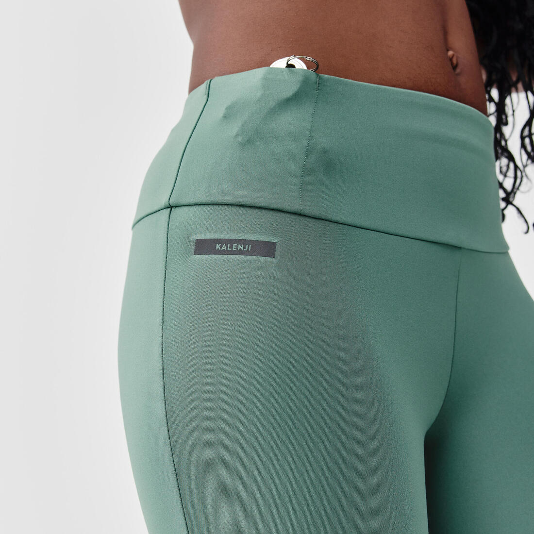 Women's short running leggings Support - green - Image 5