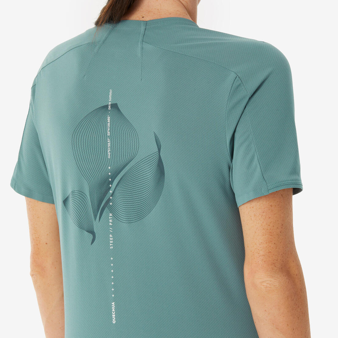 Women’s short-sleeved hiking T-shirt, MH500 - Image 10