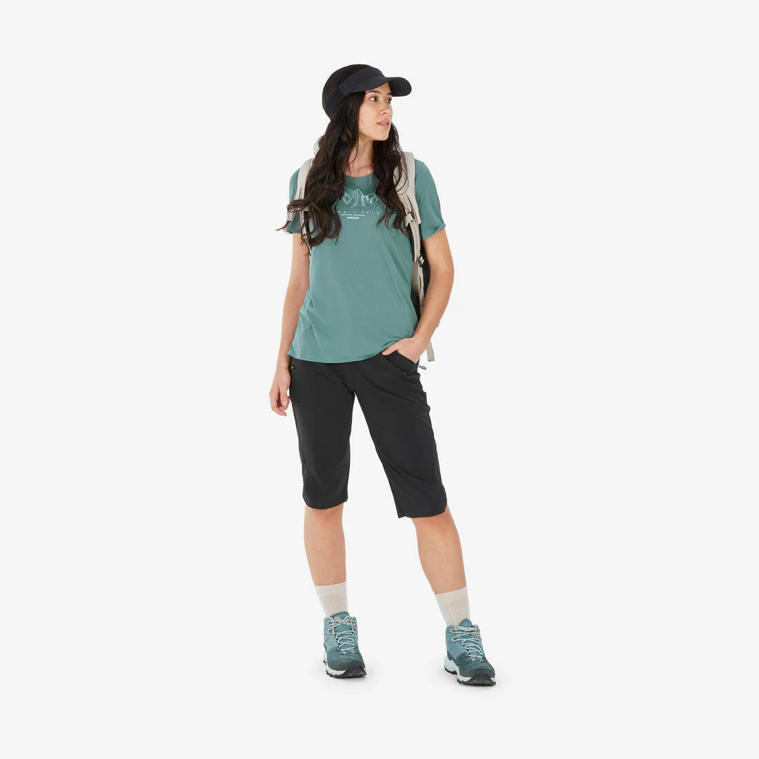 Women’s short-sleeved hiking T-shirt, MH500 - Image 15
