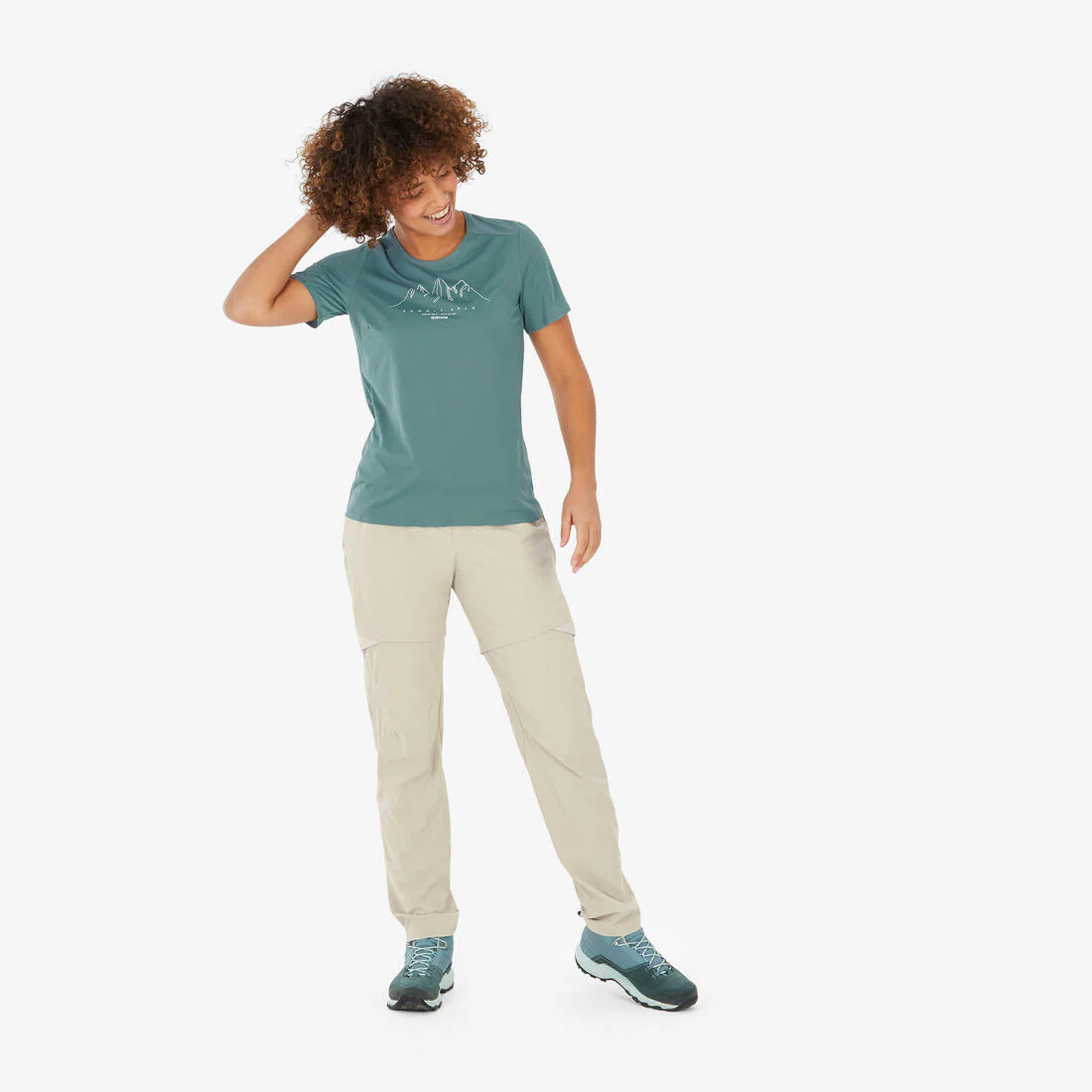 Women’s short-sleeved hiking T-shirt, MH500 - Image 19