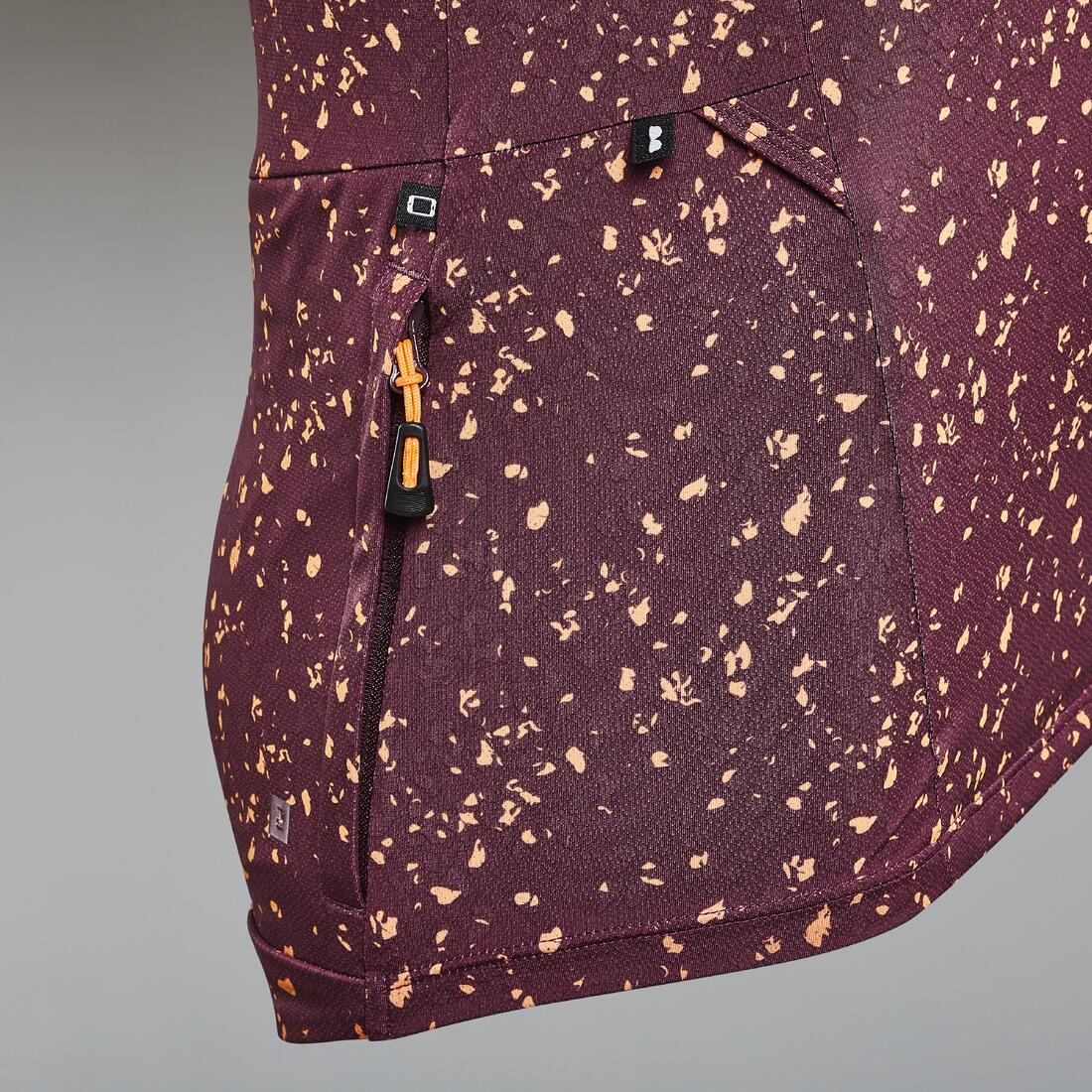 Women's Short-Sleeved Mountain Bike Jersey EXPL 500 - Burgundy - Image 4
