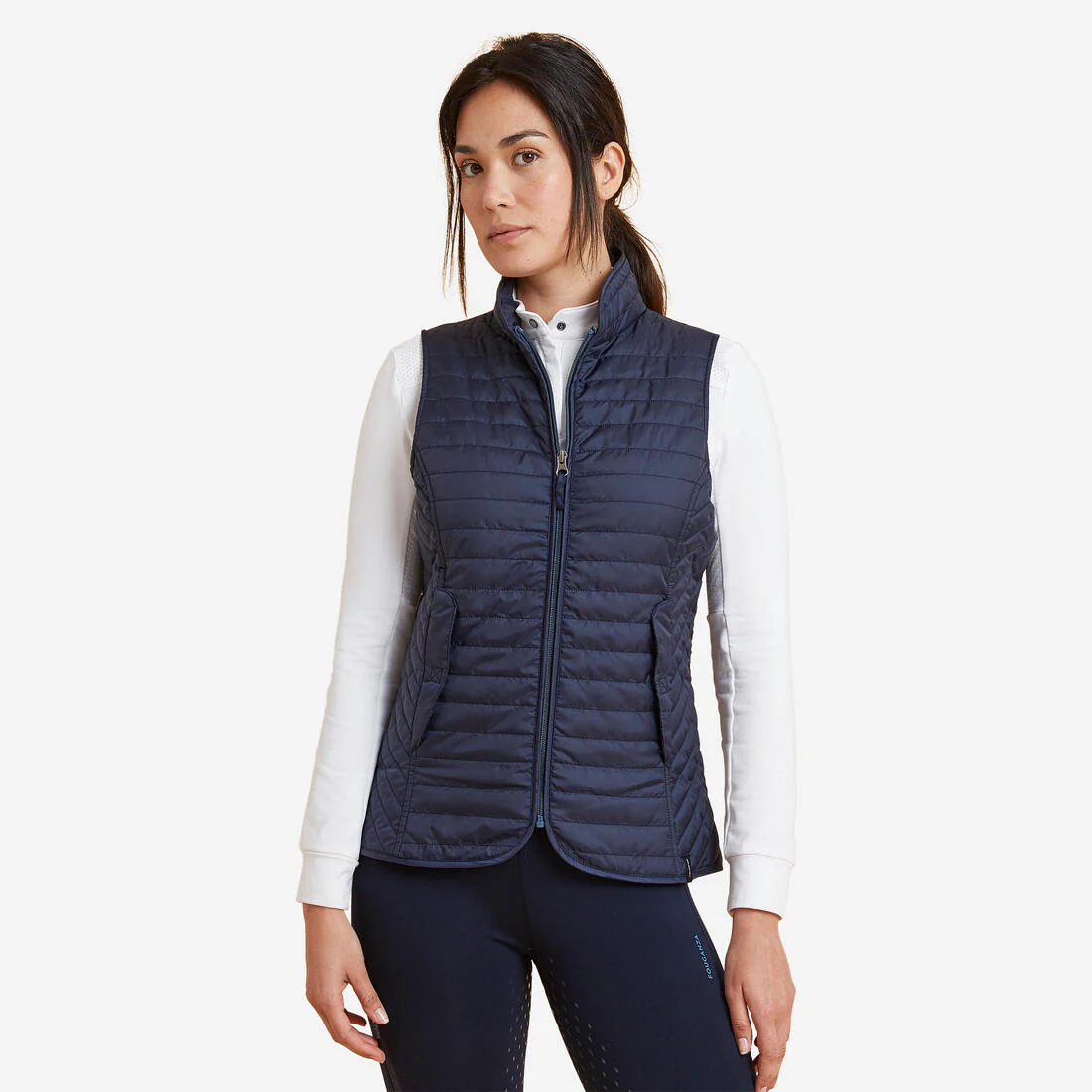 Women's Sleeveless Horse Riding Down Jacket 100