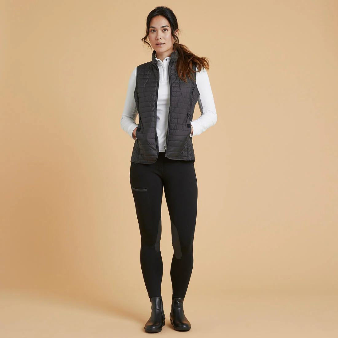 Women's Sleeveless Horse Riding Down Jacket 100 - Image 4
