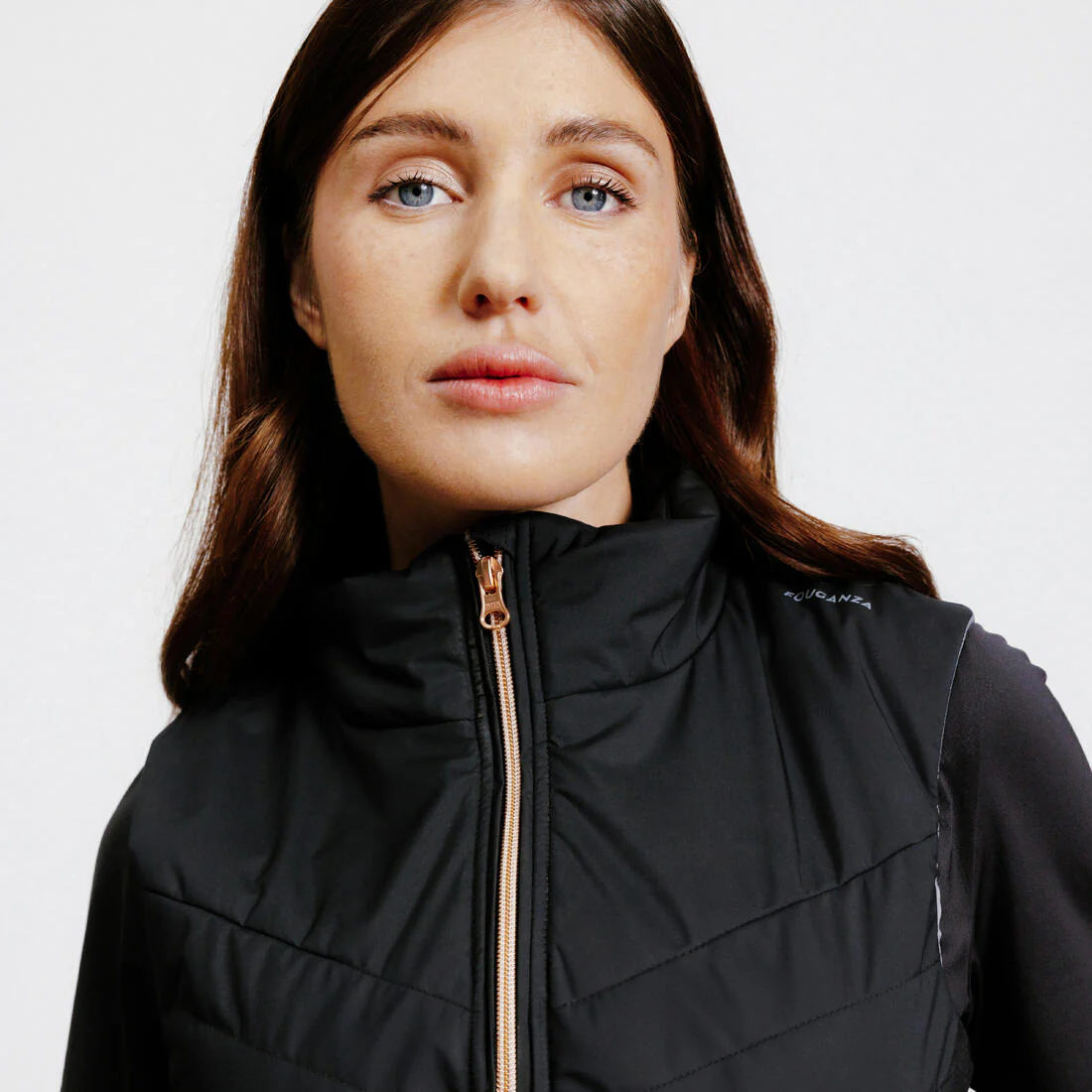 Women's Sleeveless Horse Riding Down Jacket 500 Zip - Image 3