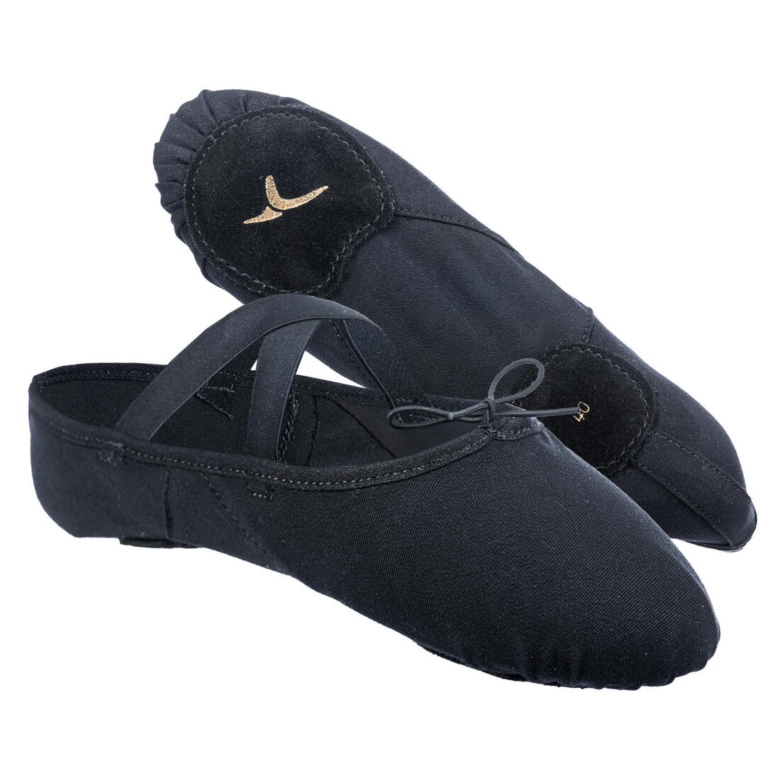 Women's Split-Sole Canvas Demi-Pointe Ballet Shoes - Salmon - Image 7