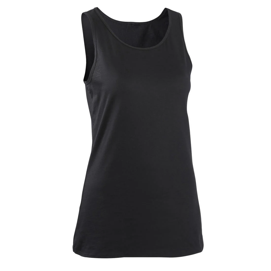 Women's Straight-Cut Crew Neck Cotton Fitness Tank Top 100 - Icy - Image 11