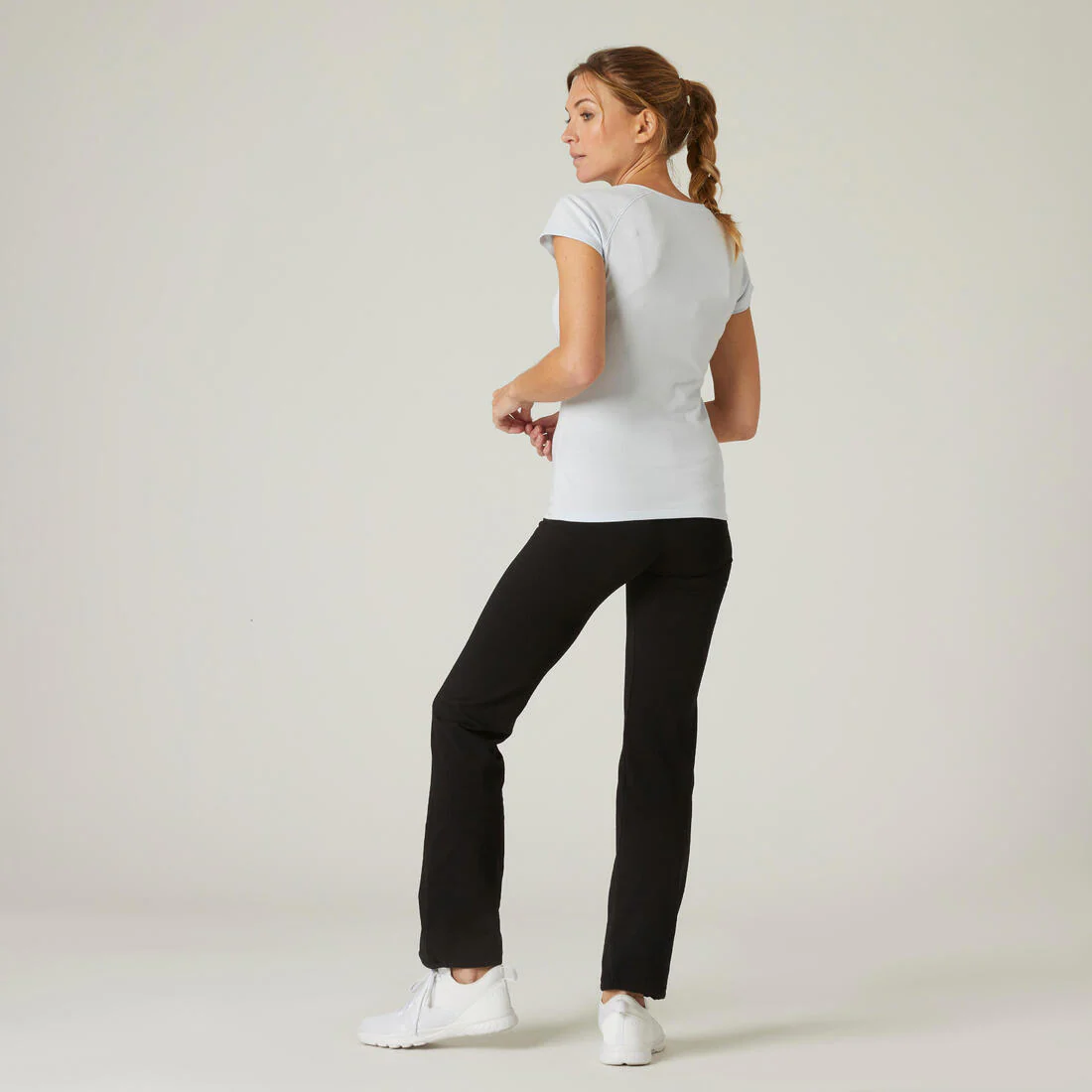 Women's Straight-Cut Fitness Leggings Fit+ 500 - Image 4