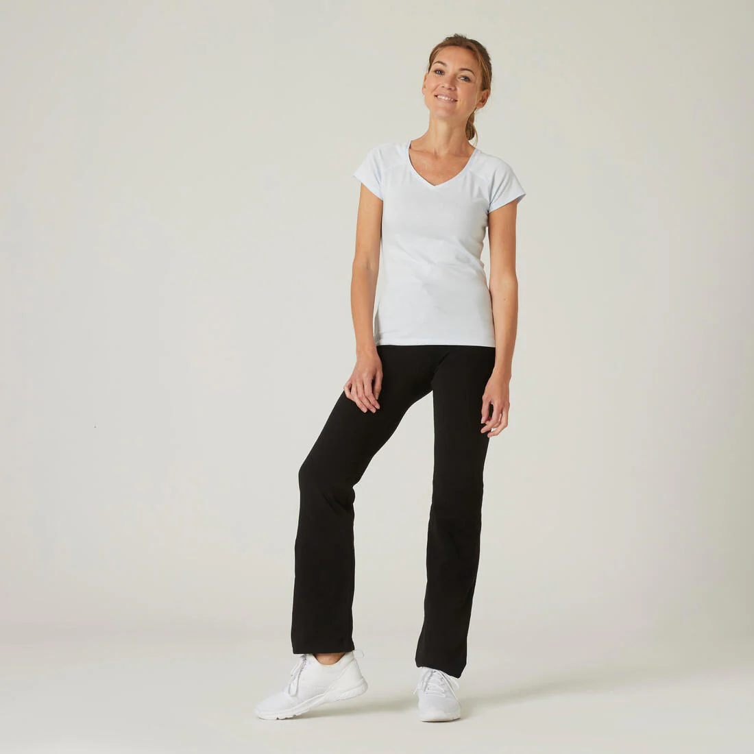 Women's Straight-Cut Fitness Leggings Fit+ 500 - Image 6