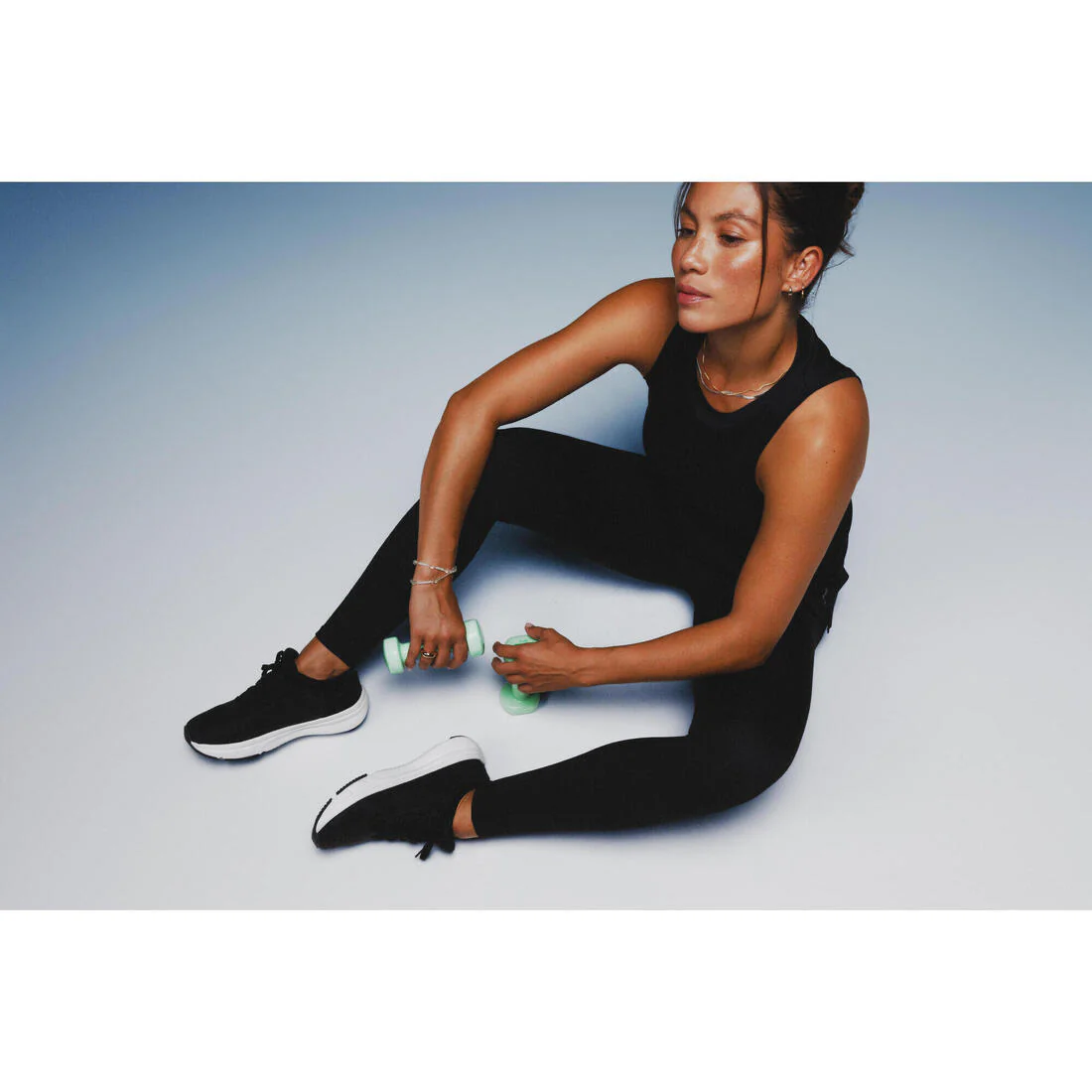 Women's Straight-Cut Fitness Tank Top - Smoky - Image 7