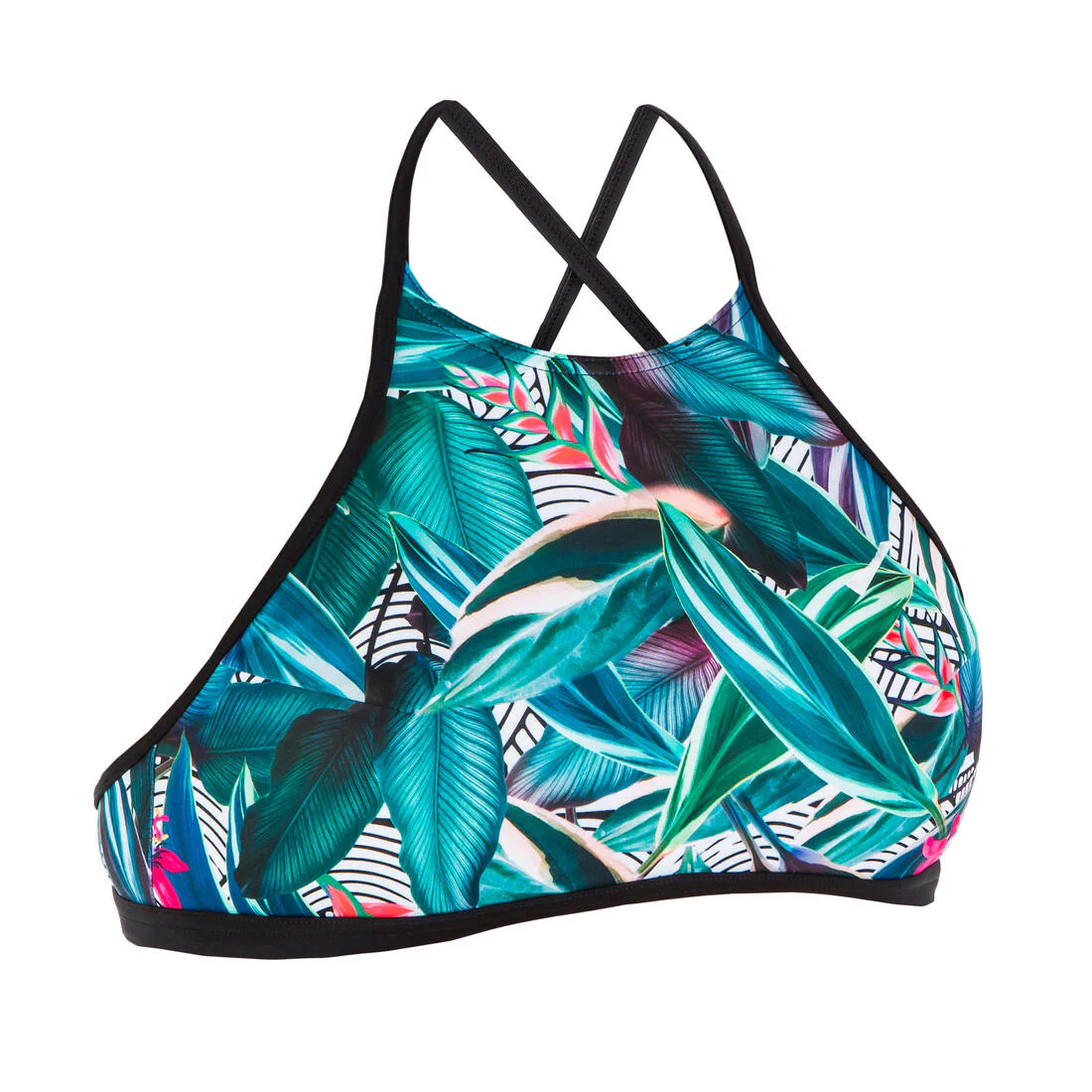 Women's Surfing Crop Top Swimsuit Top with open back ANDREA SUPAI ZENITH - Image 4
