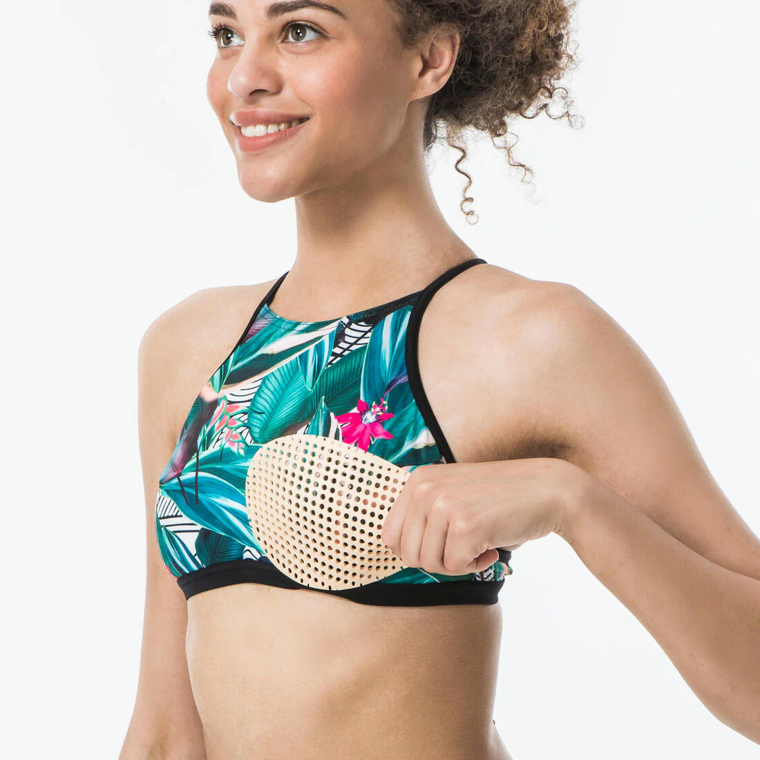 Women's Surfing Crop Top Swimsuit Top with open back ANDREA SUPAI ZENITH - Image 7