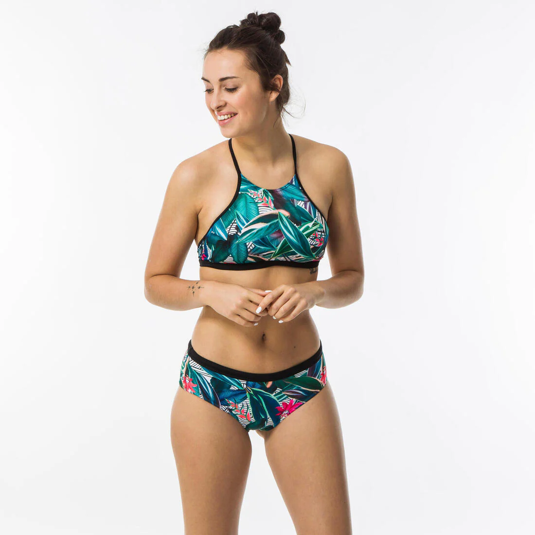 Women's Surfing Crop Top Swimsuit Top with open back ANDREA SUPAI ZENITH - Image 9