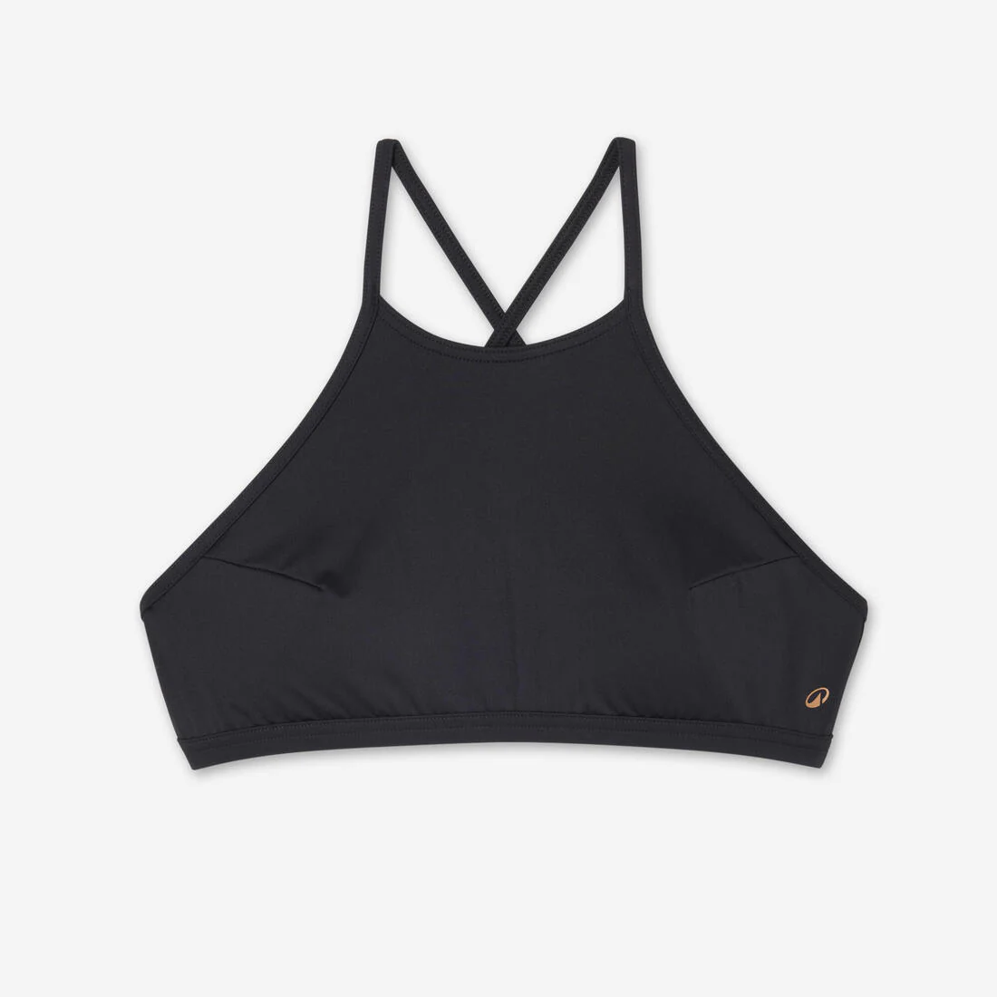 Women's surfing swimsuit bikini top with padded cups ANDREA - BLACK - Image 5
