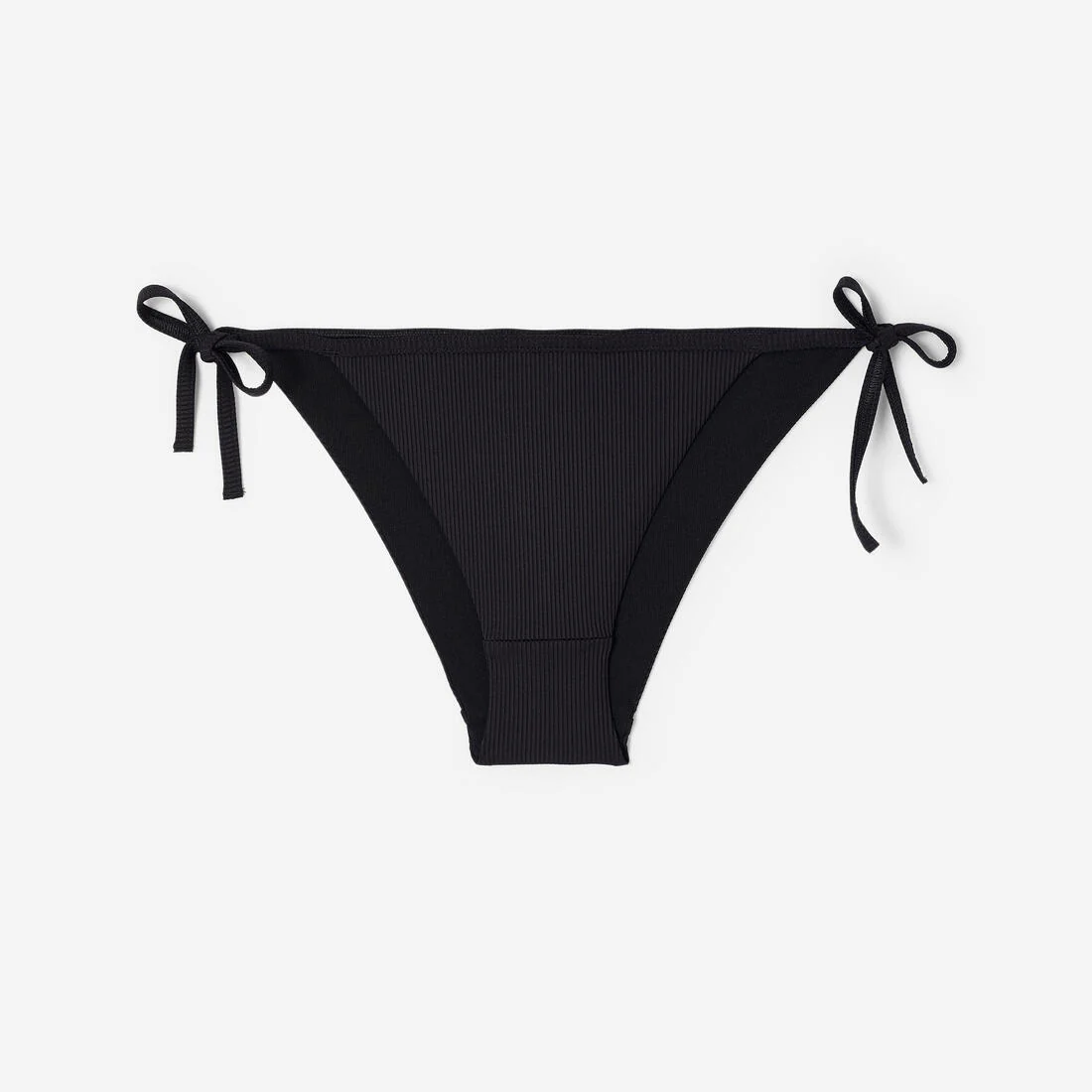 Women’s surfing textured tie-side bikini bottom briefs, Sandy simy black - Image 6