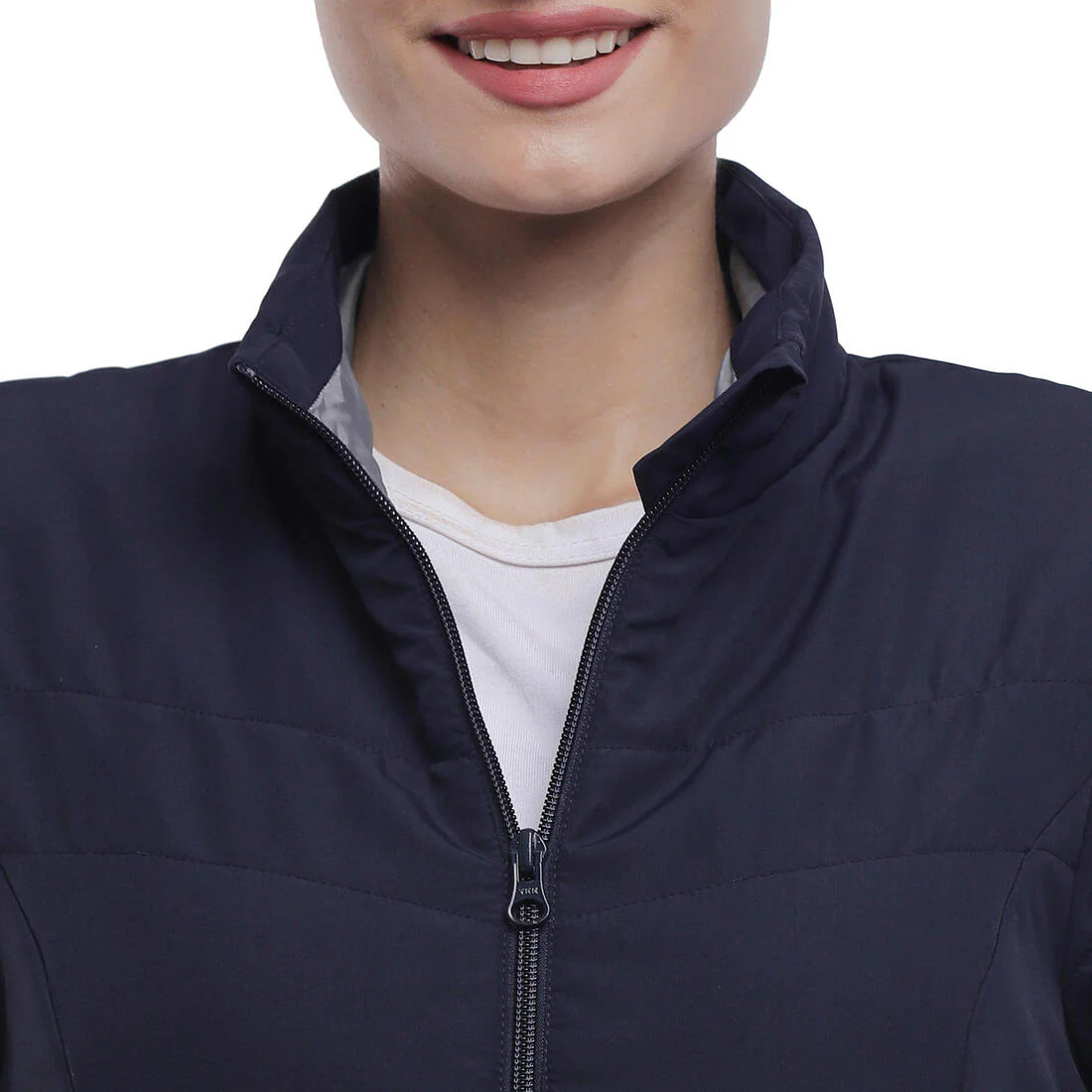 Women’s synthetic trekking down jacket MT50 5°C - Blue - Image 3