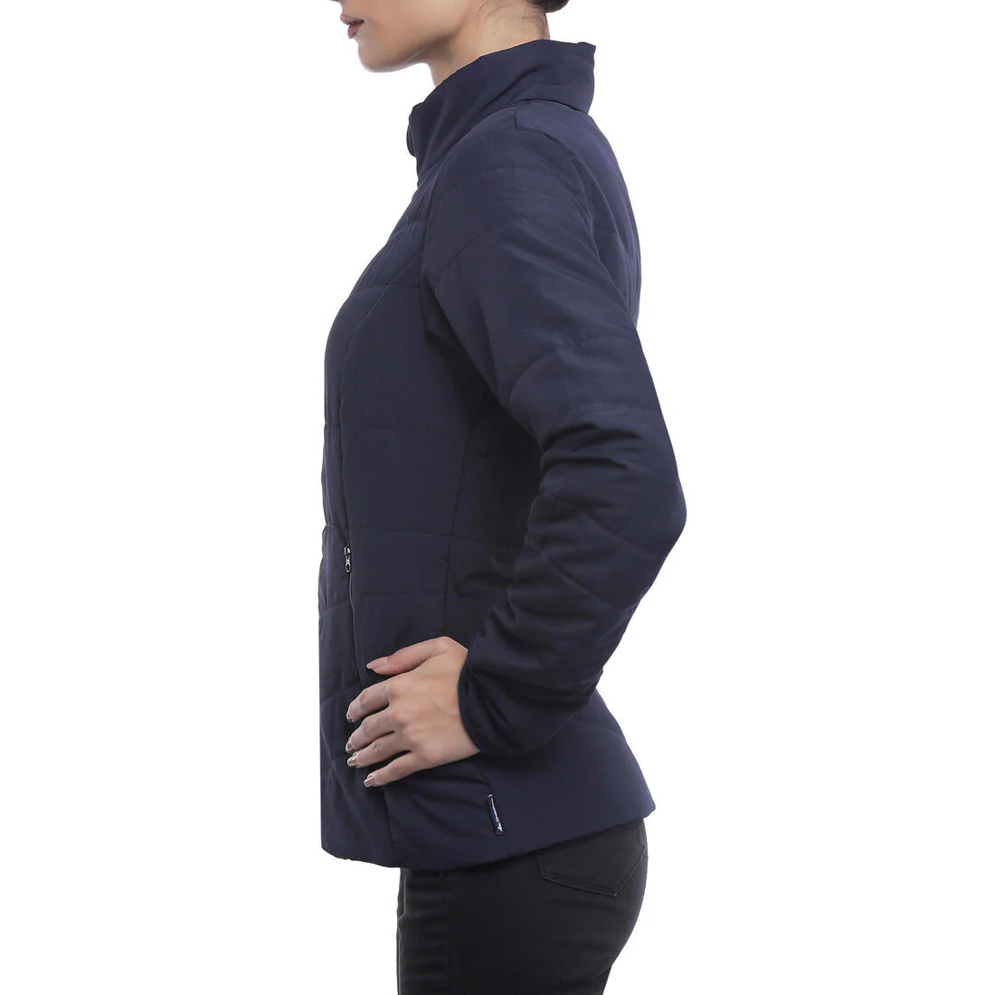 Women’s synthetic trekking down jacket MT50 5°C - Blue - Image 8