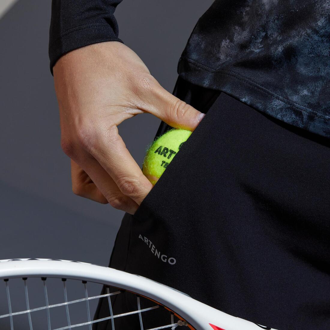 Women's Tennis Lightweight Bottoms Light 500 - Black - Image 9