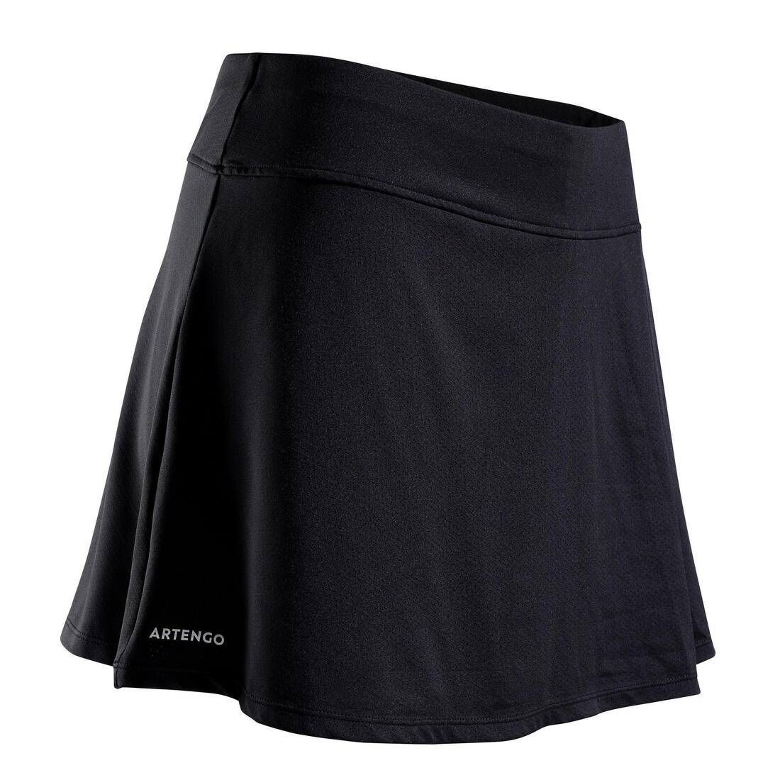 Women's Tennis Skirt SK Soft 500 - Black