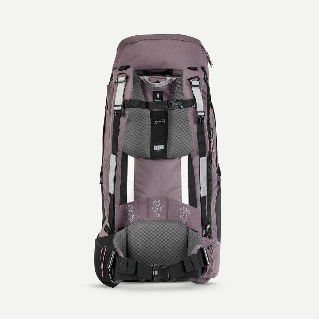 Women's Travel 900 60+6L suitcase-style travel backpack - Brown - Image 7