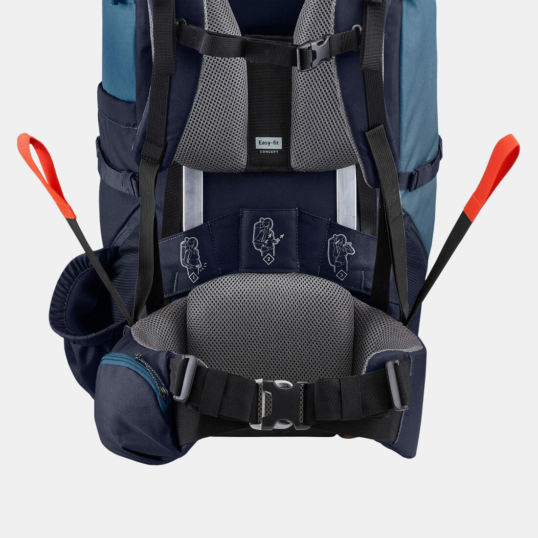 Women's Trekking Backpack 60 L - MT100 EASYFIT - Image 8
