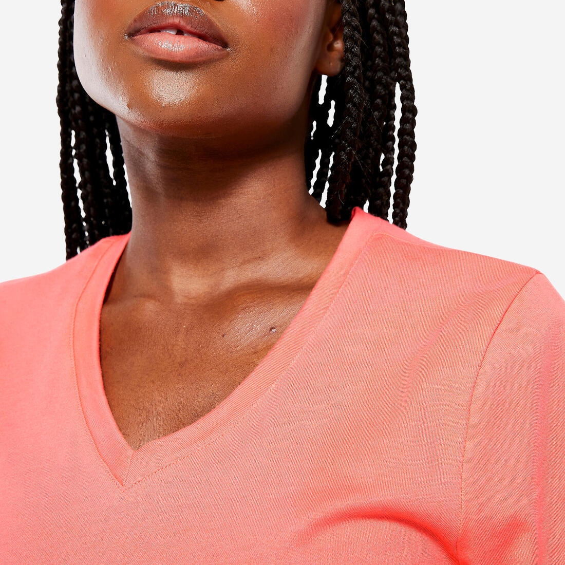 Women's V-Neck Cotton Fitness T-Shirt - Image 11