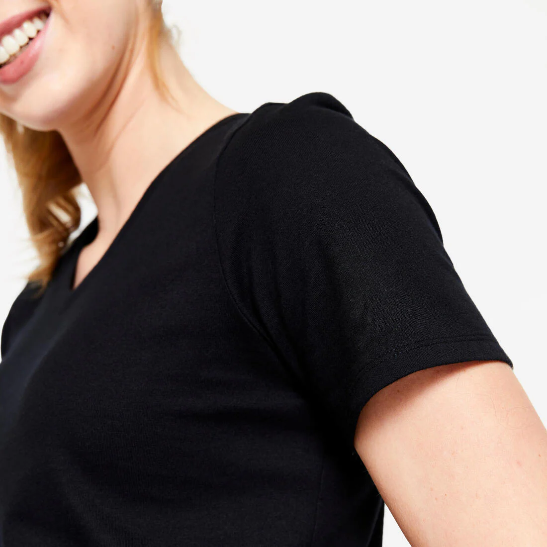 Women's V-Neck Cotton Fitness T-Shirt - Image 17