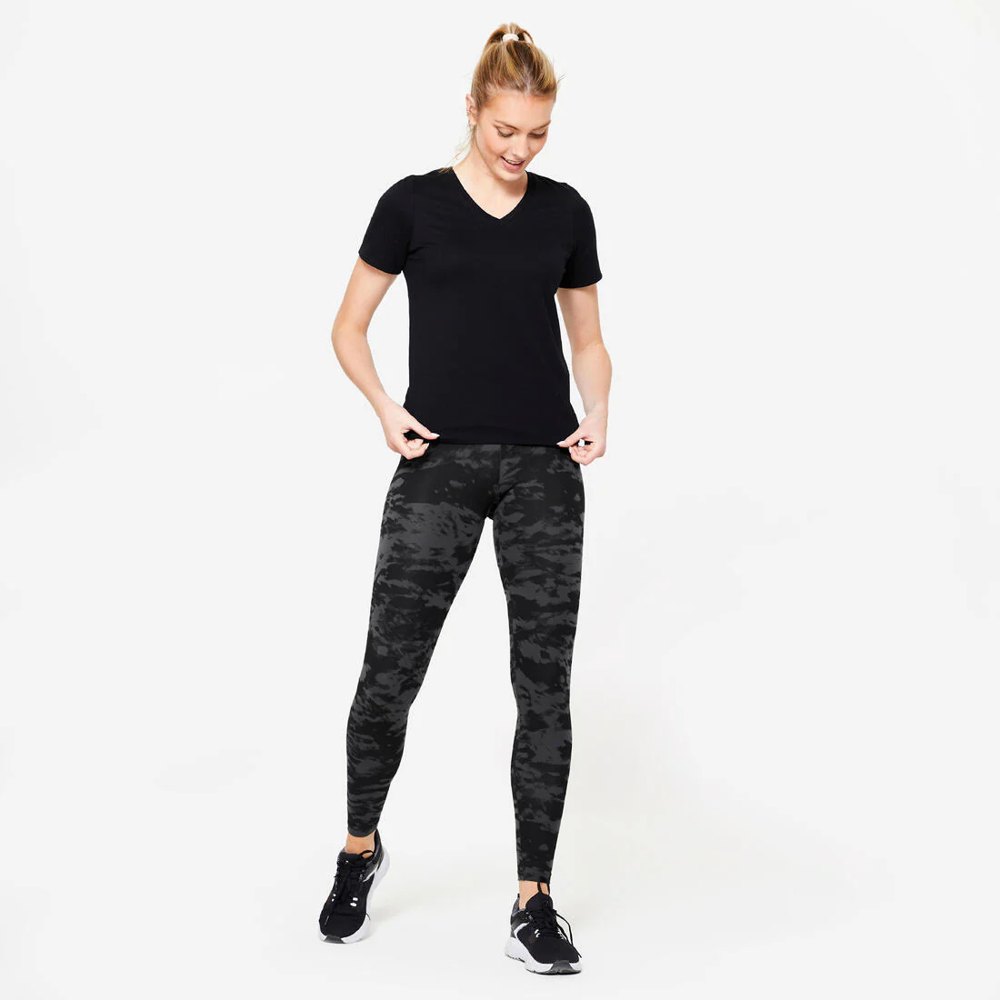 Women's V-Neck Cotton Fitness T-Shirt - Image 6