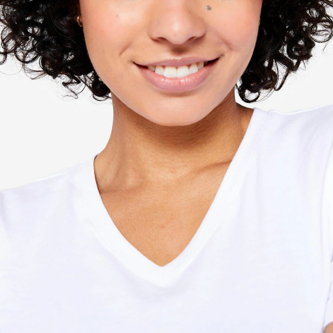 Women's V-Neck Cotton Fitness T-Shirt - Image 9