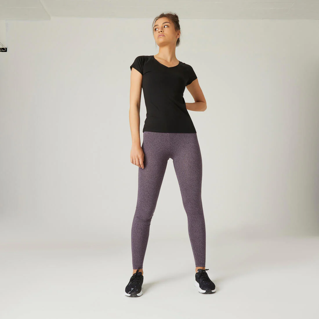 Women's V-Neck Fitness T-Shirt 500 - Ice - Image 11