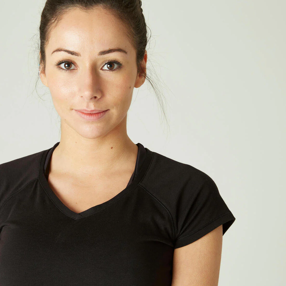 Women's V-Neck Fitness T-Shirt 500 - Ice - Image 26