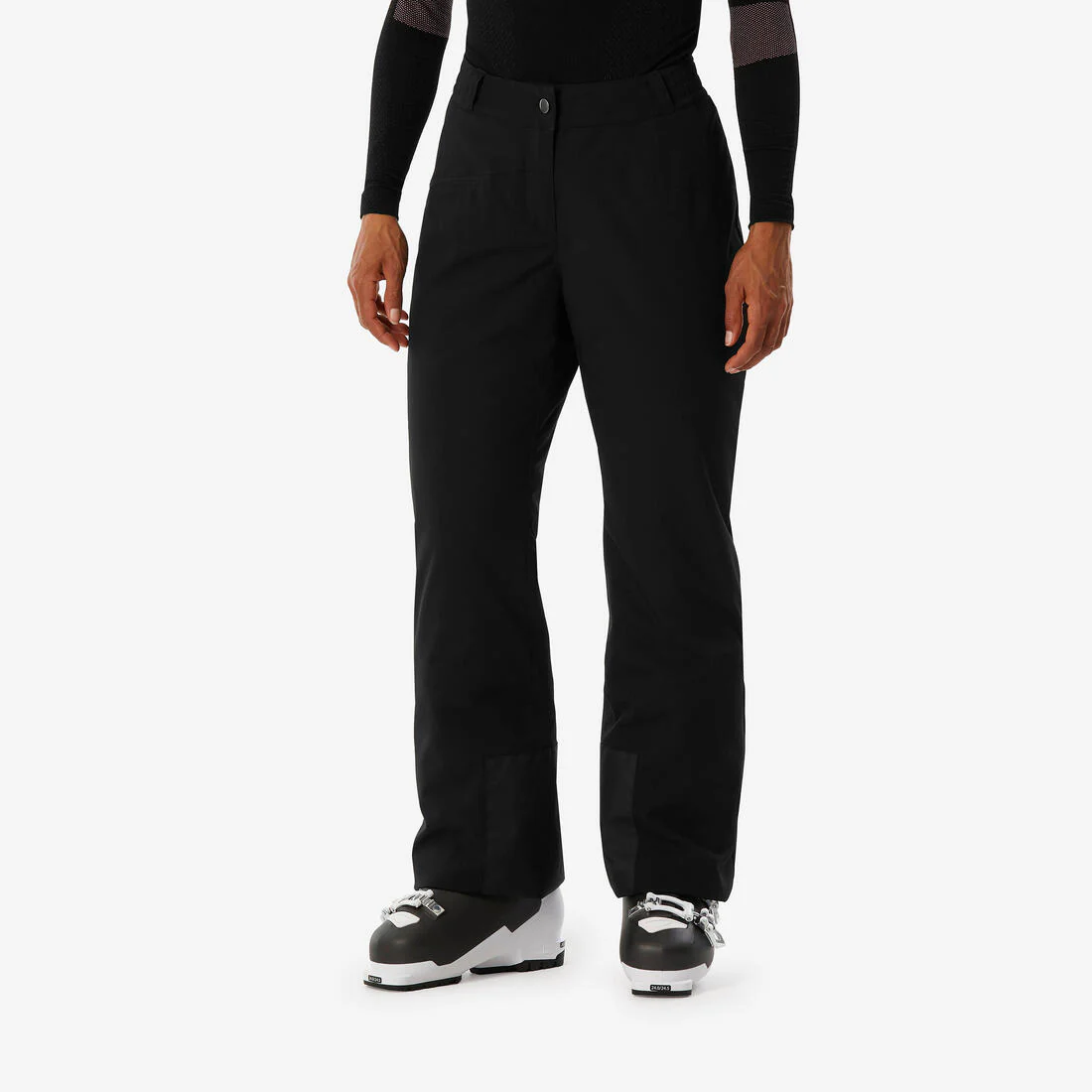 Women’s warm and comfortable skiing and snowboarding trousers, Ski 100 - Black
